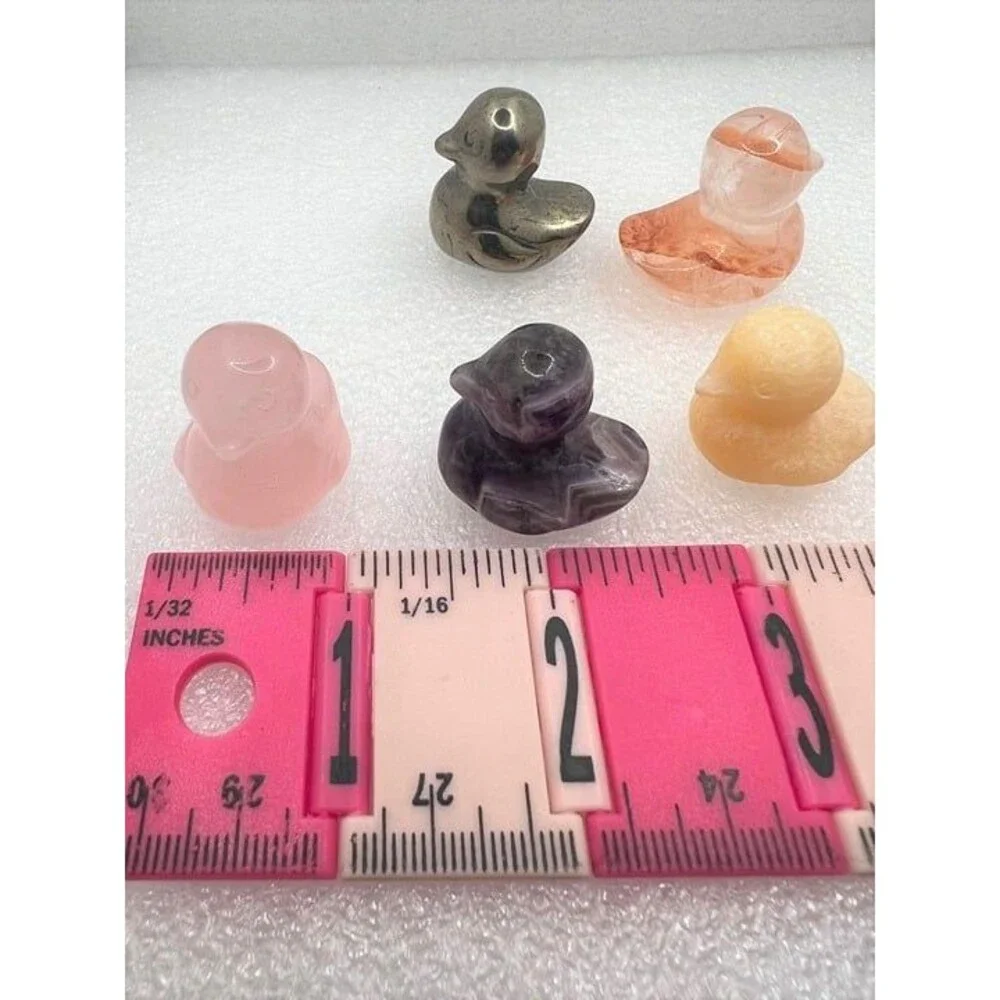 Genuine Gemstone Duck Carving - Your Choice
